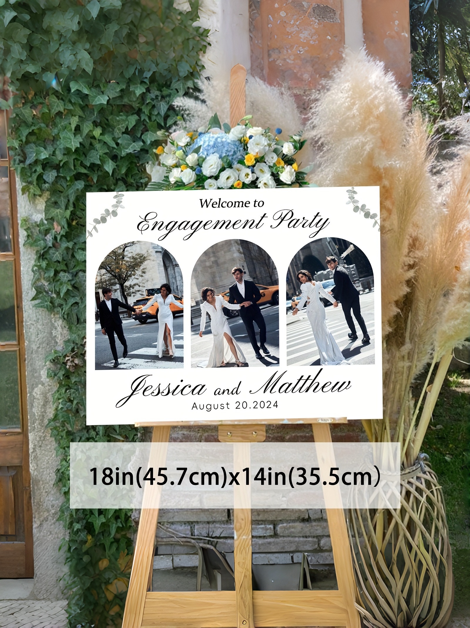 Custom Wedding Welcome Signs, Engagement Welcome Signs, Bride and Groom Photo Wedding Welcome Signs